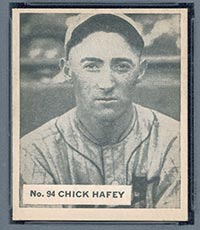 1936 V355 World Wide Gum #94 “Chick” Hafey Cincinnati Reds - Front