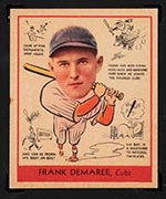 1938 Goudey #268 Frank Demaree Chicago Cubs - Front