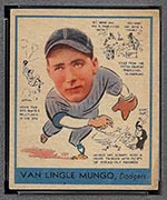 1938 Goudey #278 Van Lingle Mungo Brooklyn Dodgers - Front