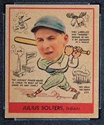 1938 Goudey #279 Julius Solters Cleveland Indians - Front