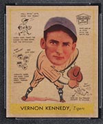 1938 Goudey #280 Vernon Kennedy Detroit Tigers - Front