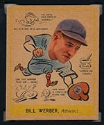 1938 Goudey #283 Bill Werber Philadelphia Athletics - Front