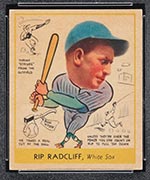 1938 Goudey #285 “Rip” Radcliff Chicago White Sox - Front