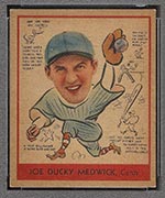 1938 Goudey #286 Joe “Ducky” Medwick St. Louis Cardinals - Front
