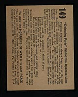 1938 Gum Inc Horrors of War #149 “Delousing Party” Behind the Japanese Lines - Back