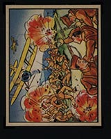 1938 Gum Inc Horrors of War #159 Mistake in Identity Causes Loyalist Slaughter - Front