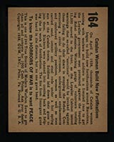 1938 Gum Inc Horrors of War #164 Catalan Women Build New Fortifications - Back