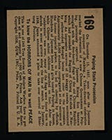 1938 Gum Inc Horrors of War #169 Peiping State Procession - Back