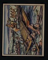1938 Gum Inc Horrors of War #183 Loyalists Open Flood Gates to Check Rebels - Front