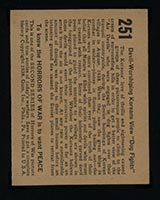 1938 Gum Inc Horrors of War #251 Devil-Worshiping Koreans View “Dog Fights” - Back