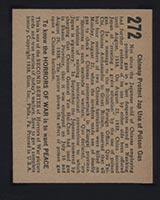 1938 Gum Inc Horrors of War #272 Chinese Protest Jap Use of Poison Gas - Back