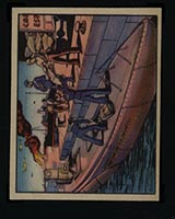 1938 Gum Inc Horrors of War #275 Loyalists Adopt Submarine Mail Service - Front