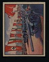 1938 Gum Inc Horrors of War #284 Germany’s Amazing Mobile Big Gun - Front