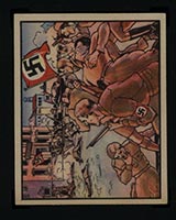 1938 Gum Inc Horrors of War #285 Sudetens and Czechs Engage in Civil War - Front