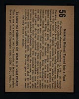 1938 Gum Inc Horrors of War #56 Nanking Retreat Turned Into a Rout - Back