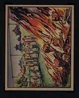 1938 Gum Inc Horrors of War #57 Japanese Soldiers Burn Their Dead - Front