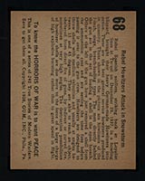 1938 Gum Inc Horrors of War #68 Rebel Howitzers Attack in Snowstorm - Back