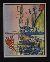 1938 Gum Inc Horrors of War #84 Tokio Marines Take Tsingtao without a Fight - Front