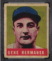1948-1949 Leaf #102 Gene Hermansk (Hermanski) Brooklyn Dodgers - Front