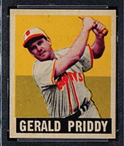 1948-1949 Leaf #111 Gerald Priddy St. Louis Browns - Front