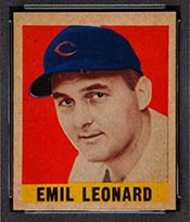 1948-1949 Leaf #113 Emil Leonard Chicago Cubs - Front