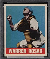 1948-1949 Leaf #128 Warren Rosar Philadelphia Athletics - Front