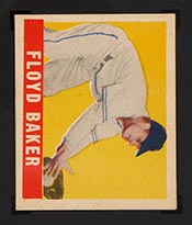 1948-1949 Leaf #153 Floyd Baker Chicago White Sox - Front