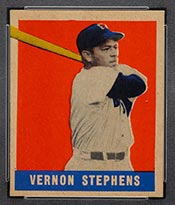1948-1949 Leaf #161 Vernon Stephens Boston Red Sox - Front