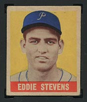 1948-1949 Leaf #43 Eddie Stevens Pittsburgh Pirates - Front