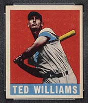 1948-1949 Leaf #76 Ted Williams Boston Red Sox - Front