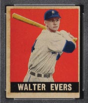 1948-1949 Leaf #78 Walter “Hoot” Evers Detroit Tigers - Front