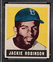 1948-1949 Leaf #79 Jackie Robinson Brooklyn Dodgers - Front