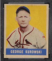 1948-1949 Leaf #81 George Kurowski St. Louis Cardinals - Front