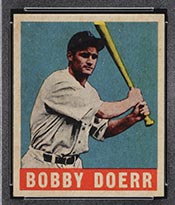 1948-1949 Leaf #83 Bobby Doerr Boston Red Sox - Front