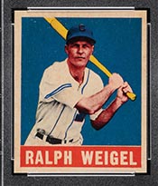 1948-1949 Leaf #86 Ralph Weigel Chicago White Sox - Front