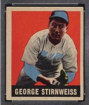 1948-1949 Leaf #95 George Stirnweiss New York Yankees - Front
