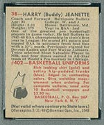 1948 Bowman #38 Harry Jeanette Baltimore Bullets - Back