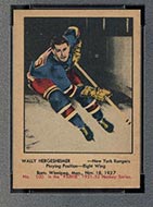 1951-1952 Parkhurst #100 Wally Hergesheimer New York Rangers