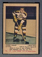 1951-1952 Parkhurst #28 Woody Dumart Boston Bruins