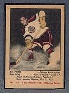 1951-1952 Parkhurst #41 Jim Peters Chicago Black Hawks