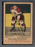 1951-1952 Parkhurst #46 John Lee Fogolin Chicago Black Hawks