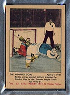 1951-1952 Parkhurst #52 The Winning Goal Toronto Maple Leafs