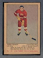 1951-1952 Parkhurst #54 Marty Pavelich Detroit Red Wings