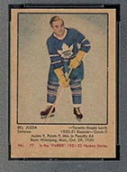 1951-1952 Parkhurst #77 Bill Juzda Toronto Maple Leafs