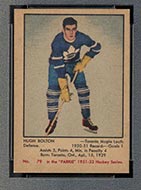 1951-1952 Parkhurst #79 Hugh Bolton Toronto Maple Leafs