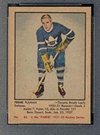 1951-1952 Parkhurst #80 Fern Flaman Toronto Maple Leafs