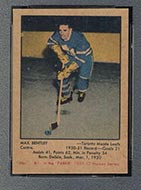 1951-1952 Parkhurst #81 Max Bentley Toronto Maple Leafs