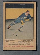 1951-1952 Parkhurst #86 Teeder Kennedy Toronto Maple Leafs