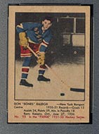 1951-1952 Parkhurst #93 Don “Bones” Raleigh New York Rangers