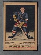 1951-1952 Parkhurst #94 Allan Stanley New York Rangers